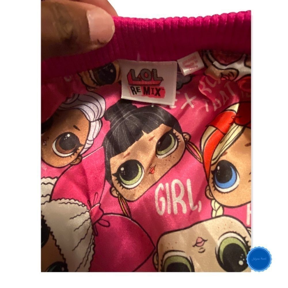 GIRLS L.O.L. Surprise! Remix Faux Fur Bomber Jacket - Picture 6 of 6